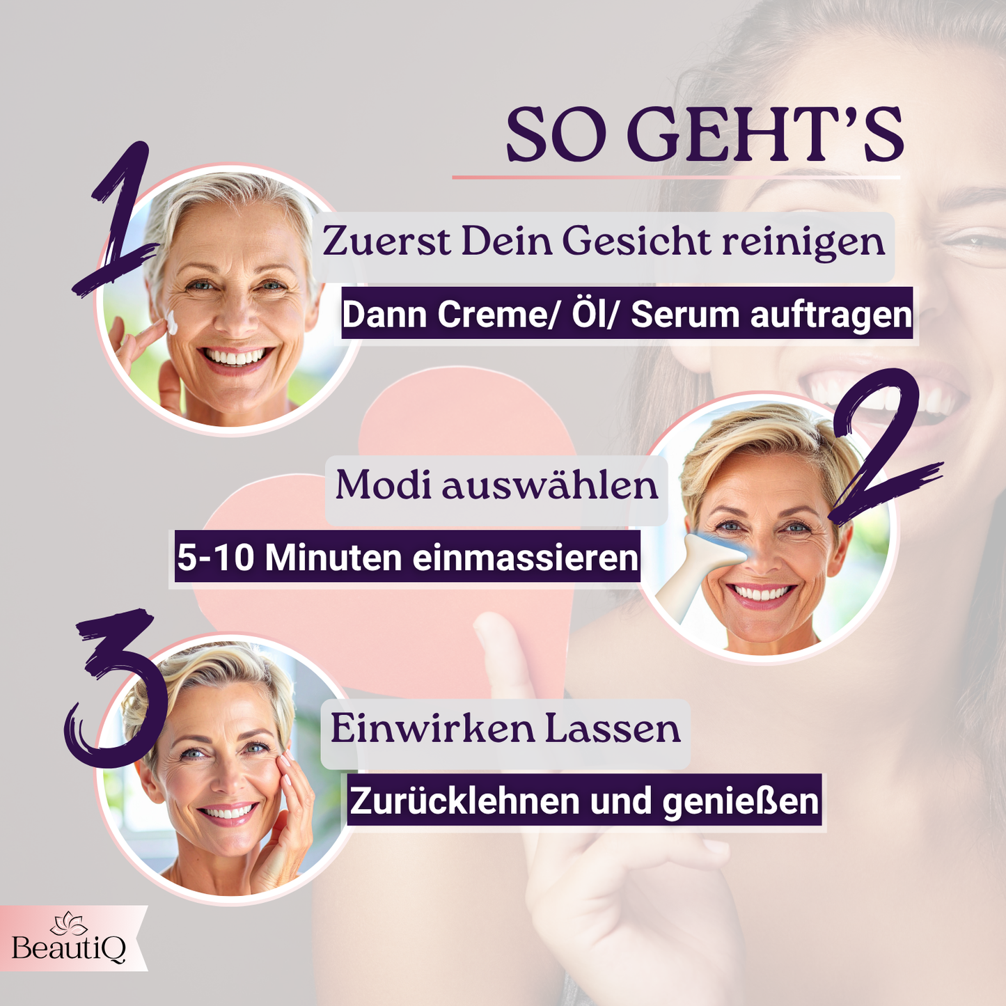 Velluré Glow | Anti-Aging, EMS, Vibration + Lichttherapie für Gesicht & Hals