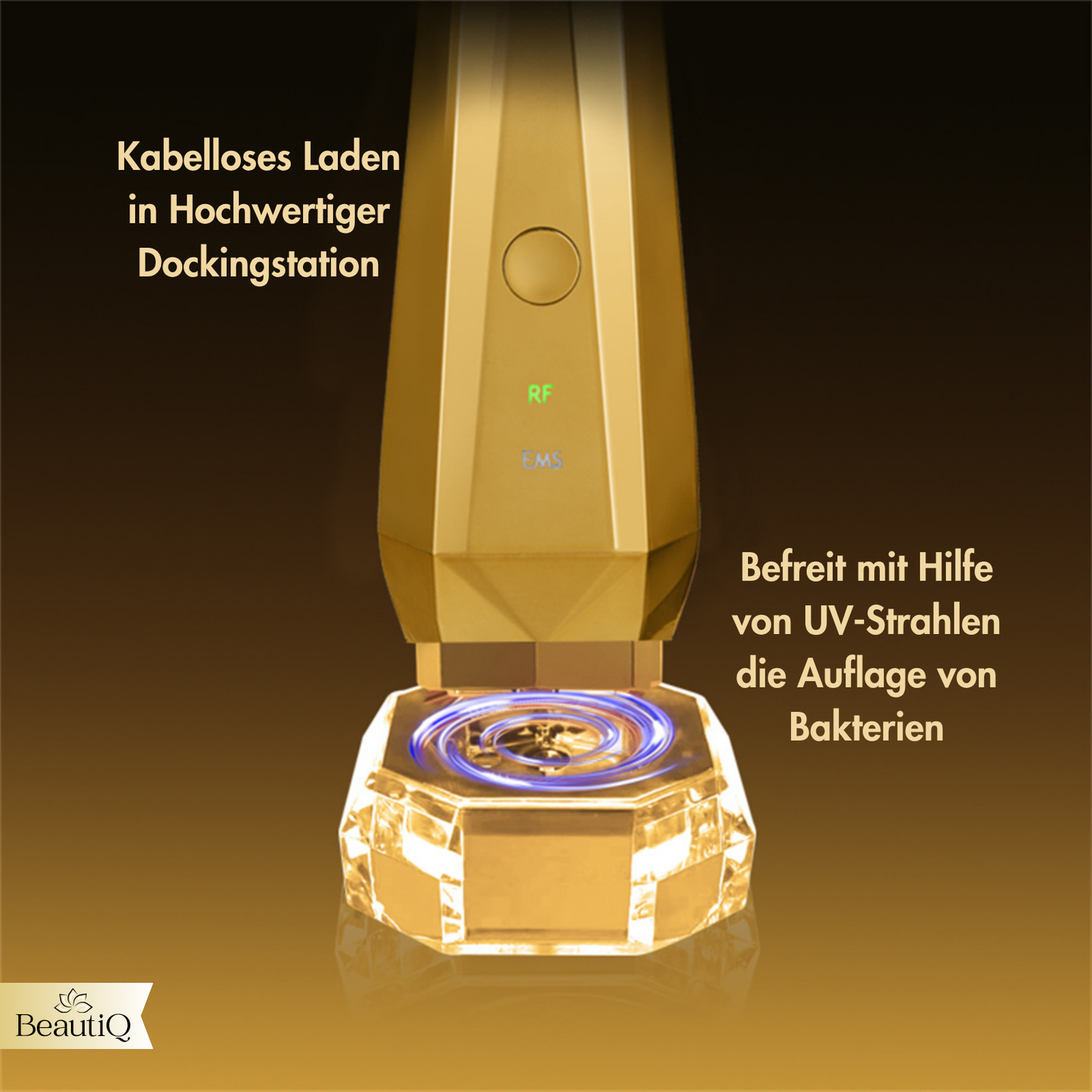 Golden Glow | EMS & Radiofrequenz gegen Falten, Tiefenwirksames Anti Aging