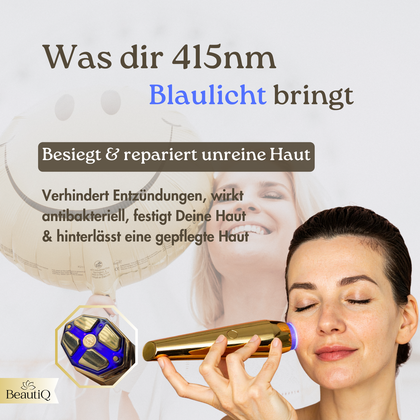Golden Glow | EMS & Radiofrequenz gegen Falten, Tiefenwirksames Anti Aging