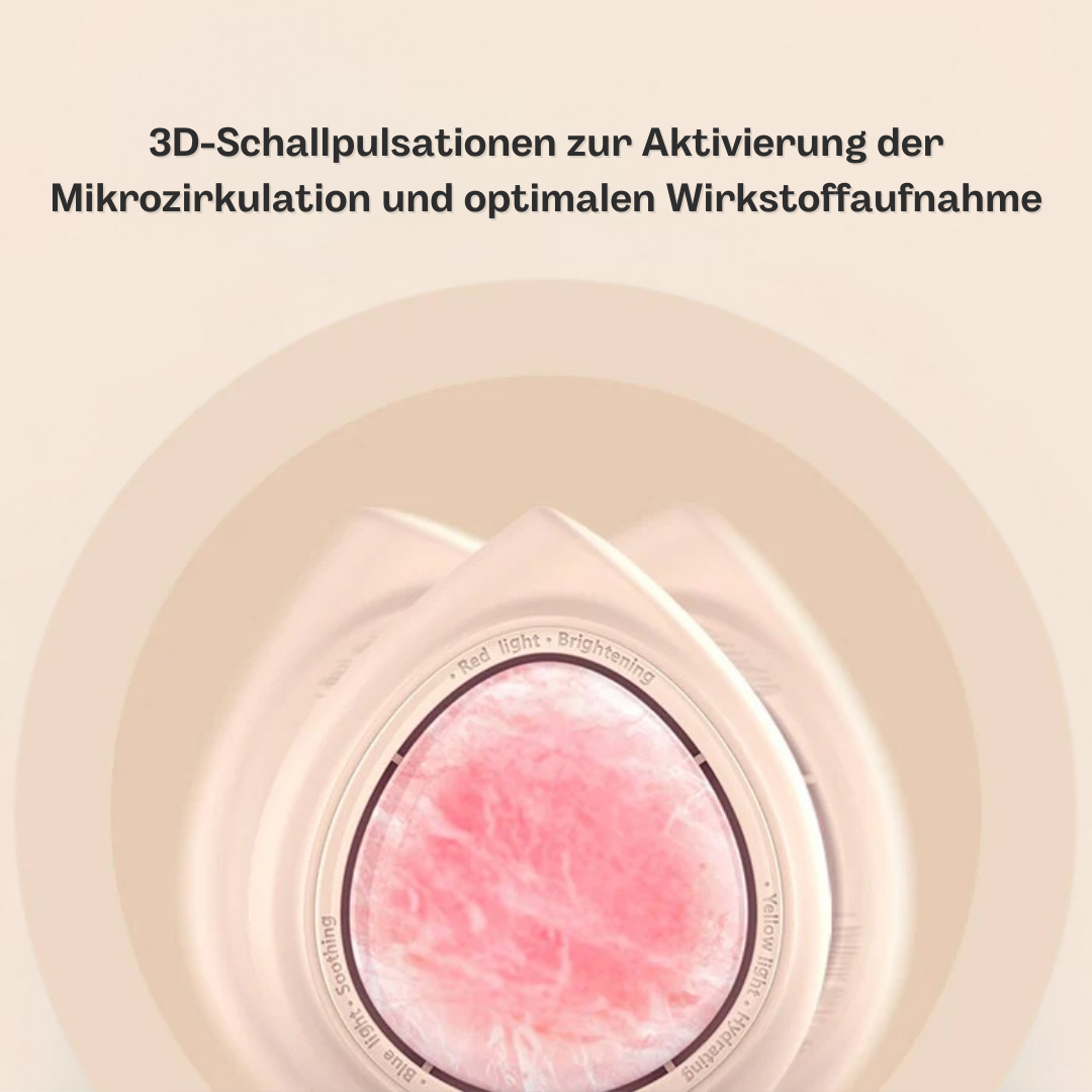 Lumière | Anti-Aging Wunder, Beautygerät Gesicht mit LED-Lichttherapie & Rosenquarz