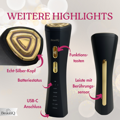 Lumèra | 6 abgestimmte Funktionen für schöne, straffe Haut - Gesichtsmassagegerät mit EMS & Radiofrequenz