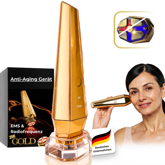 Golden Glow | EMS & Radiofrequenz gegen Falten, Tiefenwirksames Anti Aging